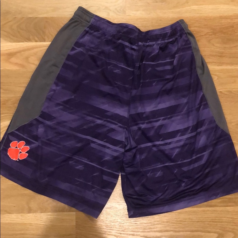 Clemson under armour shorts